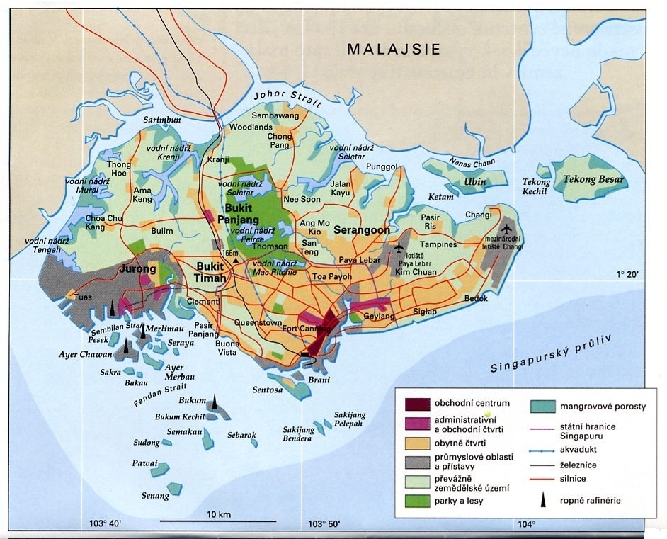 mapa Singapuru